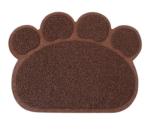 Mumoo Bear Cat Litter Mat, Cat Litter Box Pads, Cat Claw Shaped Litter Catcher Pads PVC for Cat Cleaning Supplies