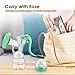 OMORC Breast Pump, Manual Breastfeeding Pump with 160ml PPSU Milk Bottle, Comfortable Hand Silicone Pump with 2 Sucking Modes, 100% Food-Grade BPA Free