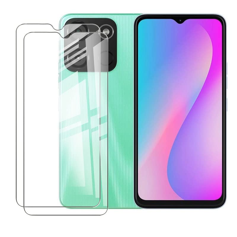 BUNAL for Itel A60 (6.60") Screen Protector (2 Pack), HD Tempered Glass, Scratch Resistant, Tempered Glass Film, Screen Protector