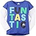 Adidas Little Girls' Long Sleeve Graphic Tee Shirt, Am Night Flash, 6X