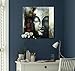 Seekland Art Hand Painted Buddha Face Canvas Wall Art Abstract Oil Painting Modern Deco Contemporary Artwork Framed Ready to Hang (Framed 24 * 24 inch)