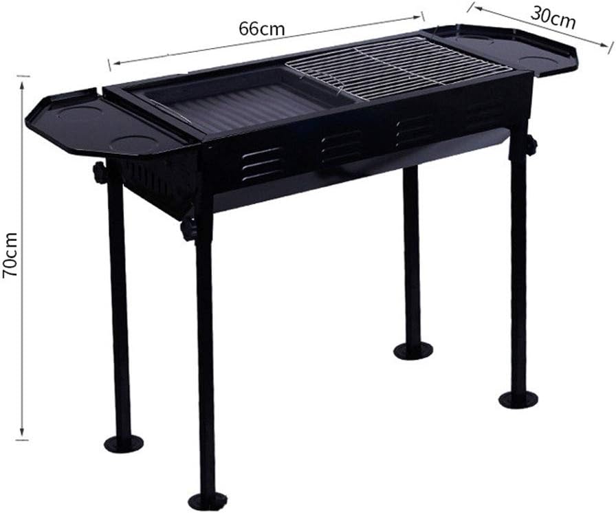 review ZJJ& BBQ Outdoor Barbecue Charcoal Bbarbecue Picnic Barbecue 5-Person Stainless Steel Barbecue Tool Home Outdoor Barbecue