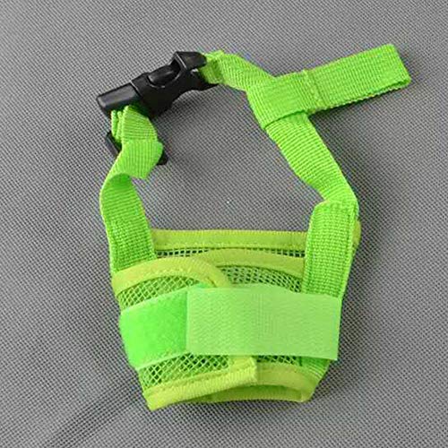 yanbirdfx Adjustable Pet Puppy Mouth Cover Mask Pure Color Anti Biting Soft Dog Muzzle Purple S