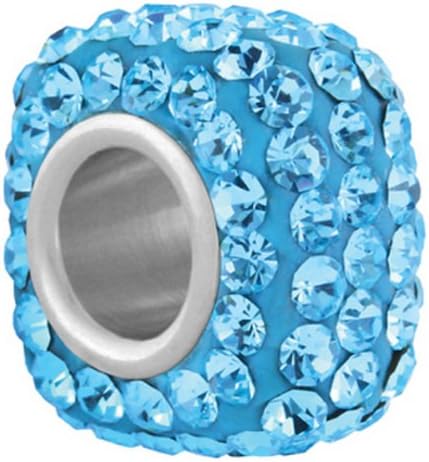 Boxy Aqua - Pandora Style Beads, Pandora Style Charms, Pandora Style Bracelets