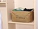 Ohuhu Jute Storage Baskets Organizers, 2-pack of 2 Sizes for Bookshelf, Cabinet, Kids Room, Playroom