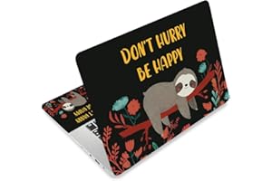 CRAFTYMELODY Laptop Skin Sticker Decal PVC Vinyl Quote Sticker Notebook PC Protector Waterproof Scratch Resistant Laptop Skin