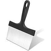 GuoluvSoo Heavy Duty Grill Scraper, 3-in-1 Stainless Steel Griddle Scraper | Comfort Grip Handle, Griddle Scraper for Blackstone Grill Accessories, Ideal for Flat Top Grill &amp; Outdoor Barbecue Tools