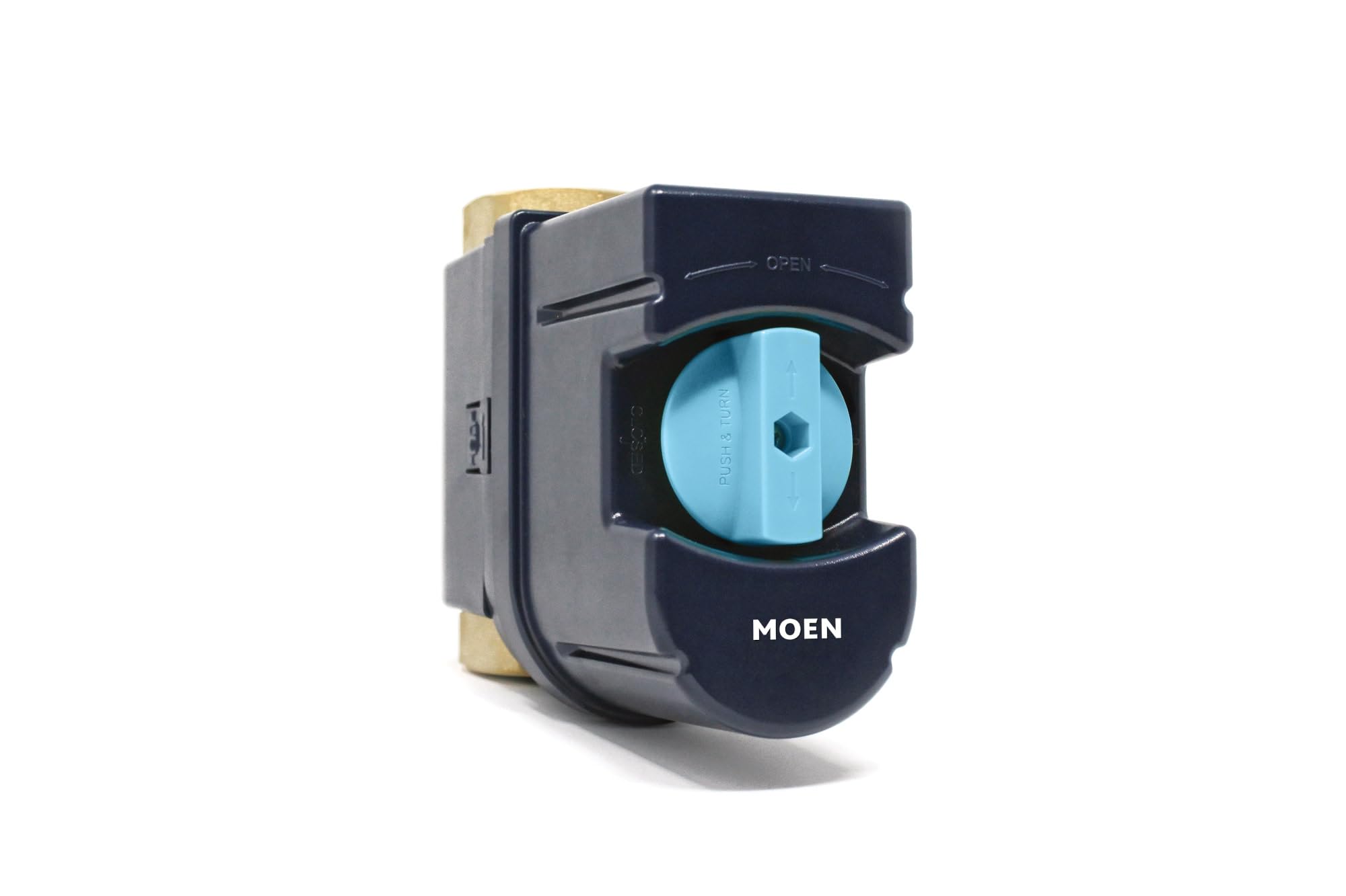Photo 1 of Moen Flo Smart Water Monitor and Automatic Shutoff Sensor, Wi-Fi Connected Water Leak Detector for 1-1/4-Inch Diameter Pipe, 900-002
