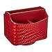 UnionBasic Rotating Desk Organizer, 360 Degree Desk Spinning Caddy, Desktop TV Guide/Mail/Media/Remote Controller Holder Organizer, Red