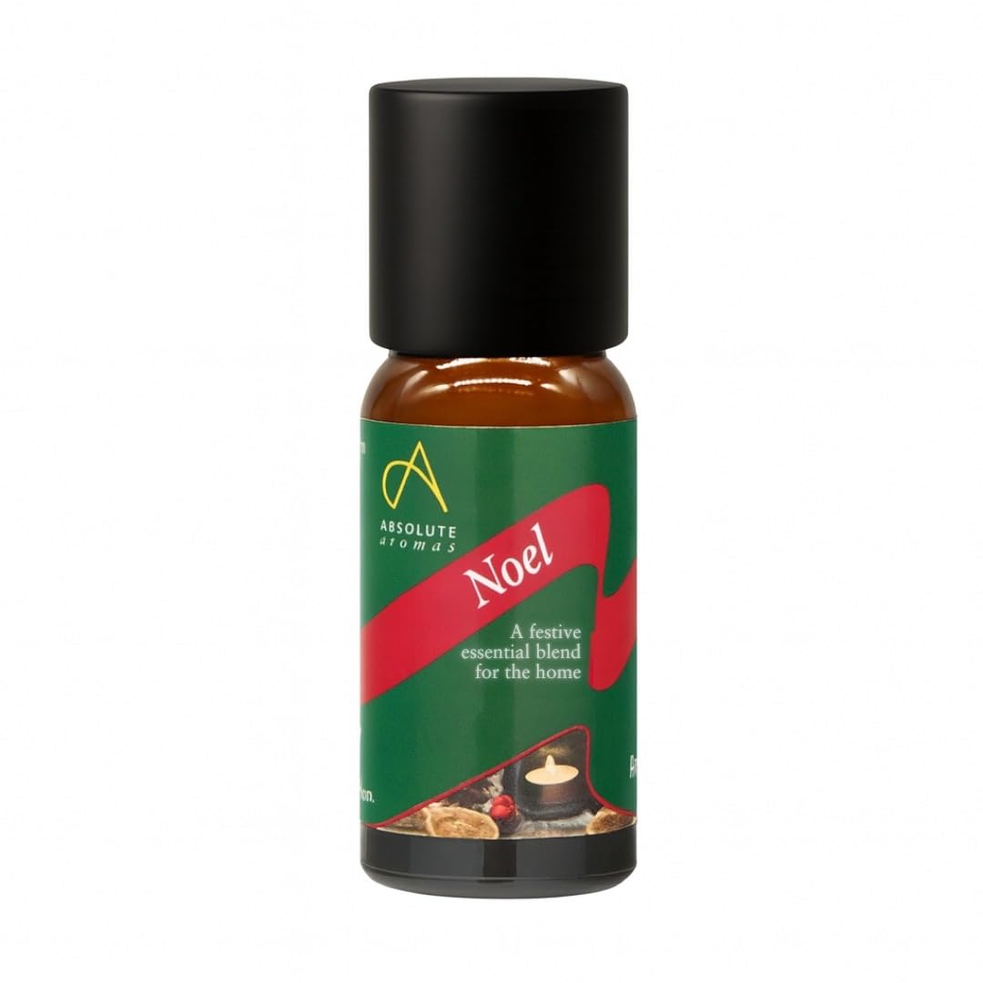 Absolute Aromas Noel Festive Essential Oil with Cinnamon, Clove, Frankincense, Orange, Myrrh and Pine Oil - Great for diffusing at Christmas (10ml)