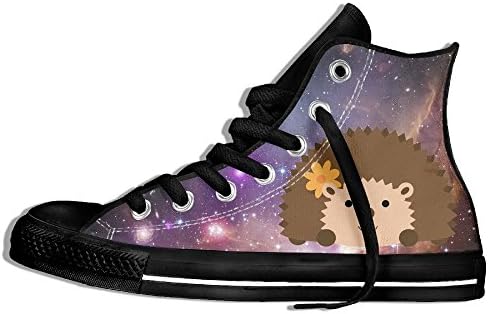 Cute Cartoon Hedgehog High Top Classic Casual Canvas Fashion Shoes Sneakers For Women &amp; Men