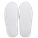 Nicely Neat 6-Pack Open Toe Coral Fleece Home, Spa, Guest, and Travel Slippers - Medium (White)