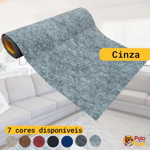 Genérico Protetor para Móveis Carpete Arranhador Adesivo (Cinza, 50cm x 2 Metros) para Gatos