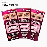 i ENVY BY KISS STICK-ON BROW STENCIL FOR PICTURE PERFECT EYEBROW (7 PAIRS) KPSS
