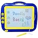 Magnetic Drawing Board Toy/Doodle Board for Kids, Best Children Writing Playing Sketch Pad, Mini Travel Size Doodle Board Included! Also Includes Stylus, Stamps and Knob Eraser.