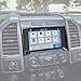Voodonala Carbon Fiber Central Control Navigation GPS Cover Trim Interior Accessories for Ford F150 2015-2020