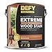 DEFY Extreme Wood Stain and Sealer in One - 1 Gallon Semi-Transparent Waterproof Coating for All Wood Types - Redwood