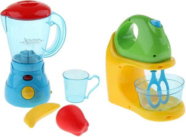 Amazon シミュレーション家電 ブレンダー ジューサー ままごと おもちゃ プラスチック製 調理器具 おもちゃ 調理器具 食器 おもちゃ