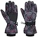 Simplicity Women 3M Thinsulate Lined Waterproof Snowboard / Ski Gloves,L,Black