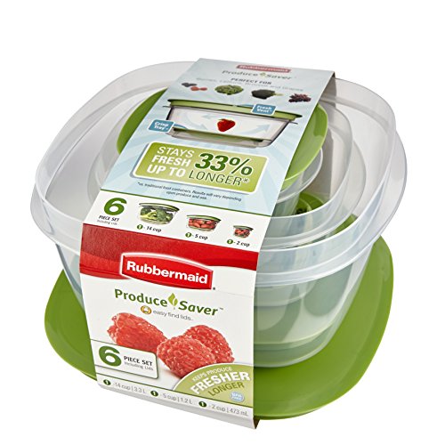 Rubbermaid Produce Saver Food Storage Container, 6Piece Set New