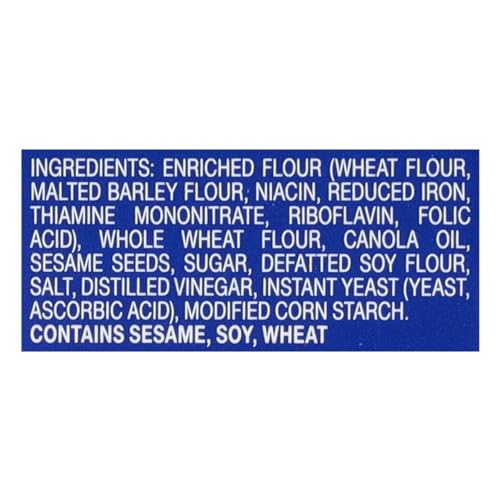 NEW YORK FLATBREAD CRACKERS, SESAME, 5 OUNCE