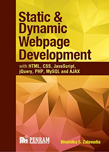 Best Static and Dynamic Webpage Development with HTML, CSS, JavaScript, jQuery, PHP, MySQL and AJAX on BigPSMGyan