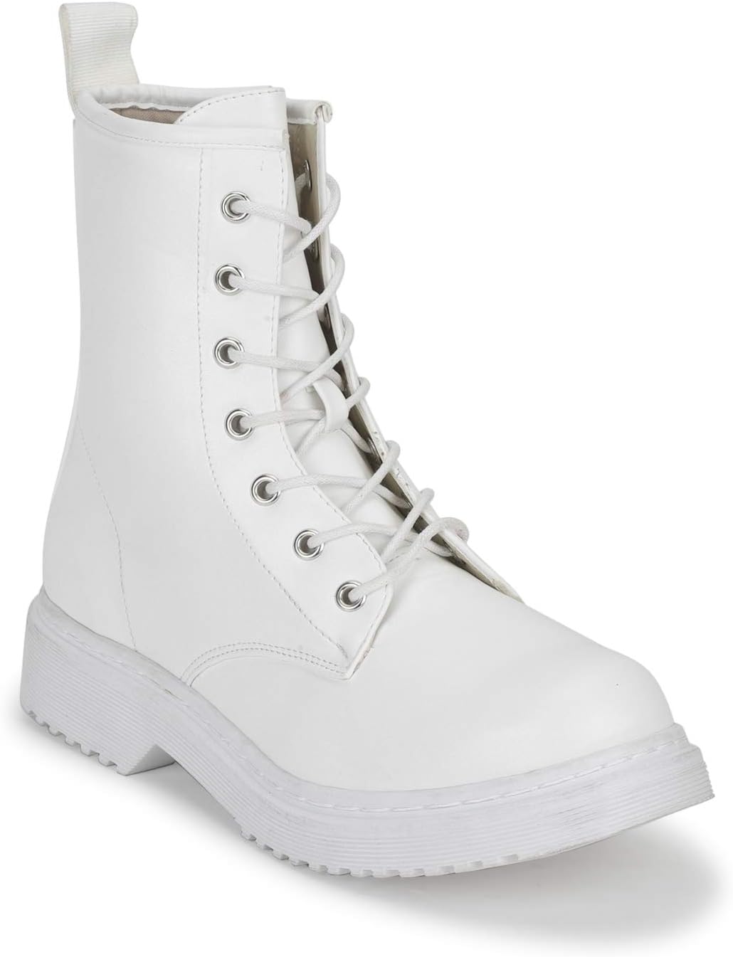 TRUFFLE COLLECTION Women's BUK2 White PU Boots