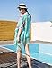 Women's Floral Kimono Cover Up - Lightweight Leopard Chiffon Beachwear for Bikini,Cardigan and Swimwear(One Size,Mint Green)