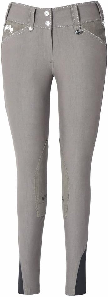 Ladies Blakely Knee Patch Breeches w/Contrast Saddle Stitch