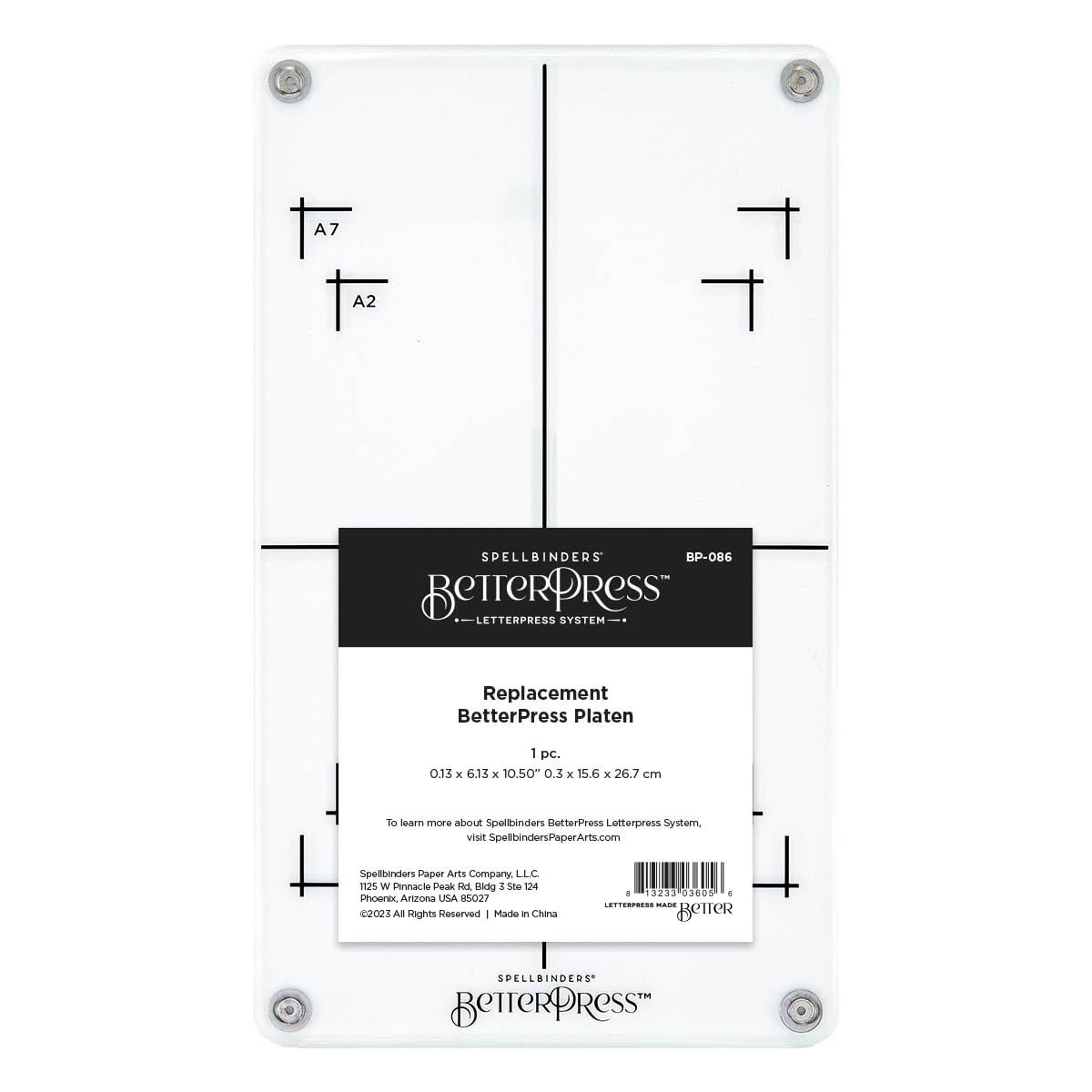 Spellbinders Replacement BetterPress Platen