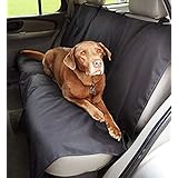Amazon Basics Waterproof Car Back Bench Seat Cover Protector for Pets - 56 x 47, Black