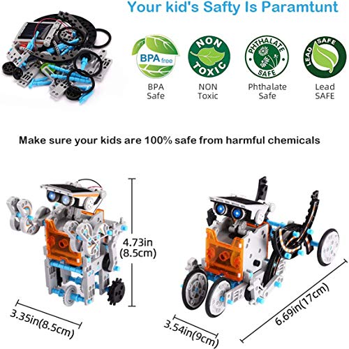 Pakoo Solar Robot Kit 12in1 Educational STEM Toys Solar Powered