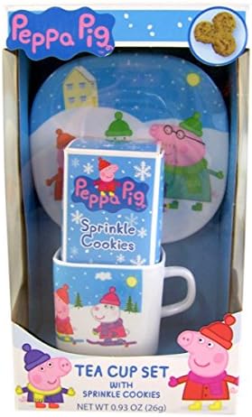 Peppa Pig Winter Tea Cup Set with Sprinkle Cookies, 0.93 oz
