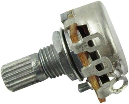 Musiclily B500K Mini Metric Coarse 18-Spline Split Short Shaft Pots Linear Taper Potentiometers for Electric Guitar Bass (Set of 2) - Image 5