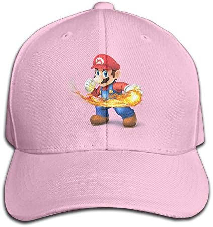 Super Mario Badge Funny Logo Design Cute Fashion Baseball Hats Flat-along Men