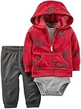 Carter's Baby Boys Cardigan Sets, Red, 6M