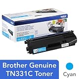 Brother Genuine Standard Yield Toner Cartridge, TN-331C, Replacement Cyan Toner, Page Yield Up To 1,500 Pages, Amazon Dash Replenishment Cartridge, TN331