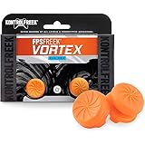 KontrolFreek FPS Freek Vortex for PlayStation 4 (PS4) Controller | Performance Thumbsticks | 1 High-Rise Convex, 1 Mid-Rise Concave | Orange