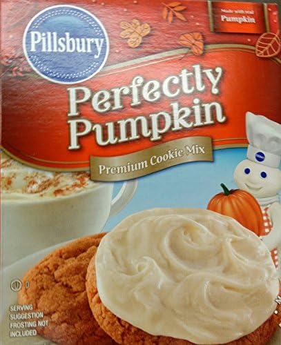 Pillsburry Cookie Mix 17.5oz Box (Pack of 6) Select Flavor Below (Perfectly Pumpkin)