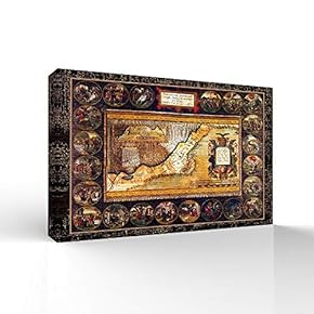 World Maps Pictures Home Wall for Bedroom Living...