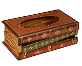Tosnail Elegant Wooden Antique Book Tissue Holder Dispenser / Novelty Napkin Holder ()