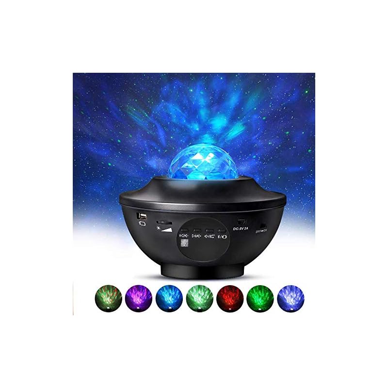 Ocean Wave Night Light Projector, Star Projector Laser with Bluetooth