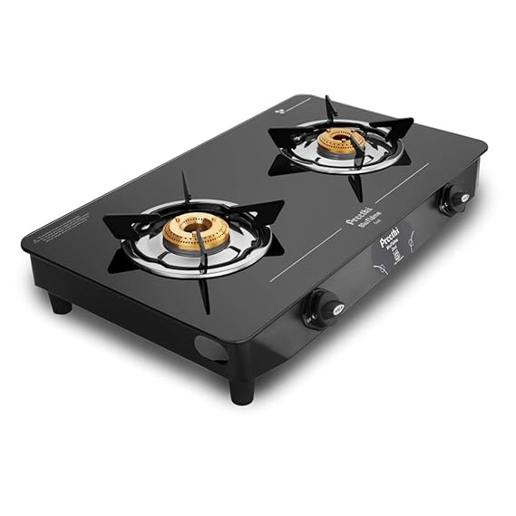 Buy Preethi - GTS123 Zeal Glass Top 2 Burner Gas Stove ...