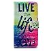 Galaxy S6 case,JanCalm [Kickstand] New Pattern Premium PU Leather Wallet [Card/Cash Slots] Flip Case Cover for Samsung Galaxy S 6 *Including -ONE Crystal Pen (Live The Life You Love)