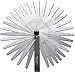 Jfbrix 32 Blades Stainless Steel Feeler Gauge with Metric and Imperial Scale for Measuring Gap Width or Thickness