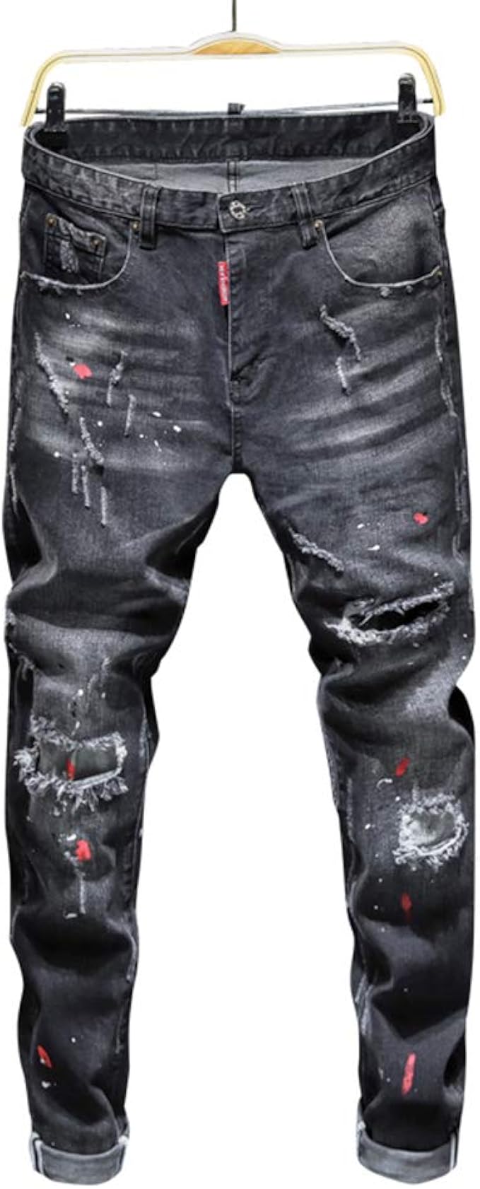 destroyed stretch jeans