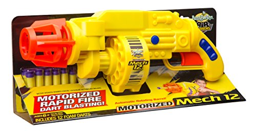 UPC 837850004892, Buzz Bee Toys Air Warriors Motorized Mech 12 Blaster