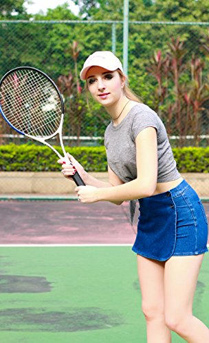 Cozy Blue -Medium Blue Atlhetic Skort Super Stretch Knit Denim for Women S