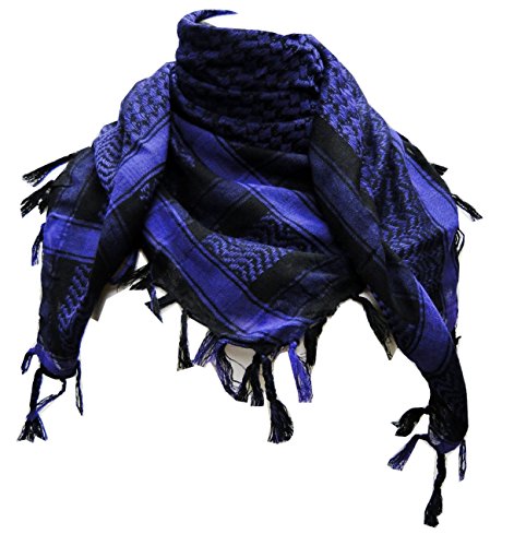 Premium Shemagh Head Neck Scarf - Purple/Black
