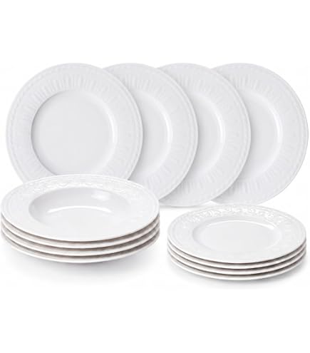 Amazon.com | Villeroy & Boch Manufacture Rock Blanc 4 Piece Place